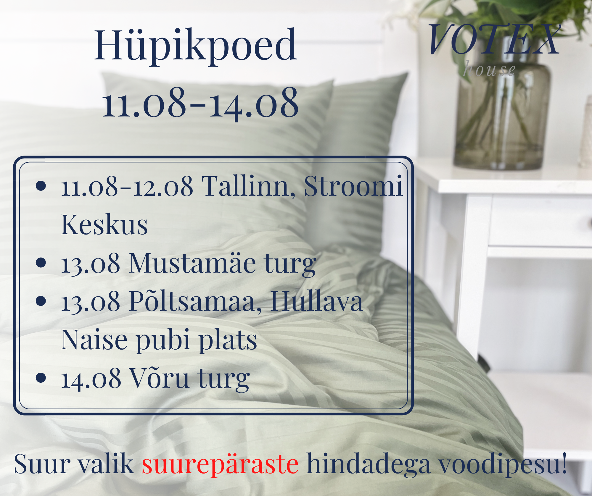 Hüpik-poed 11.08-14.08