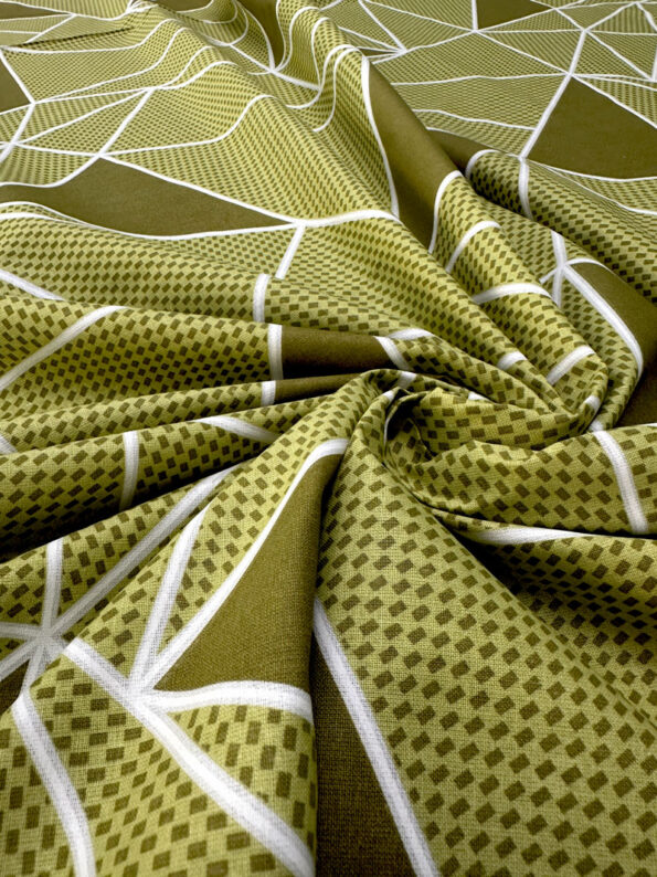 Voodilina 100% Puuvill 20-1804 GreenTriangle - Image 3
