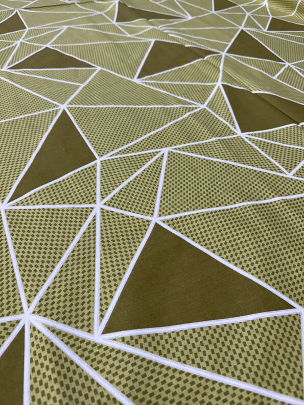 Voodilina 100% Puuvill 20-1804 GreenTriangle - Image 2