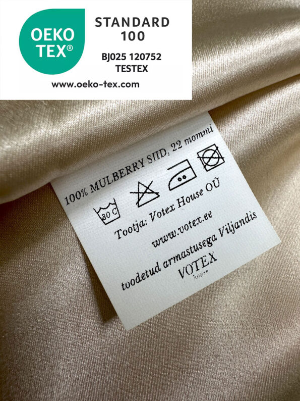 Tekikott 100% Mulberry siid Cream - Image 6