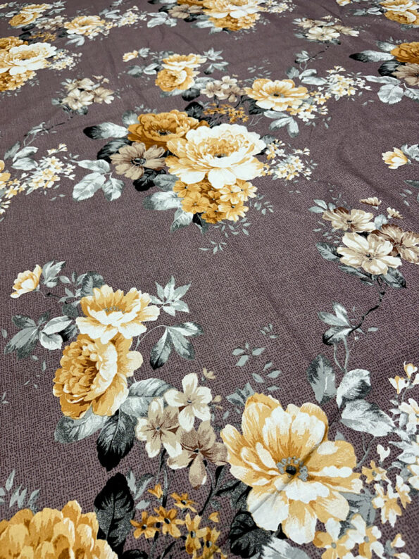 Voodilina 100% Puuvill 20-0999 YellowFlowers - Image 2