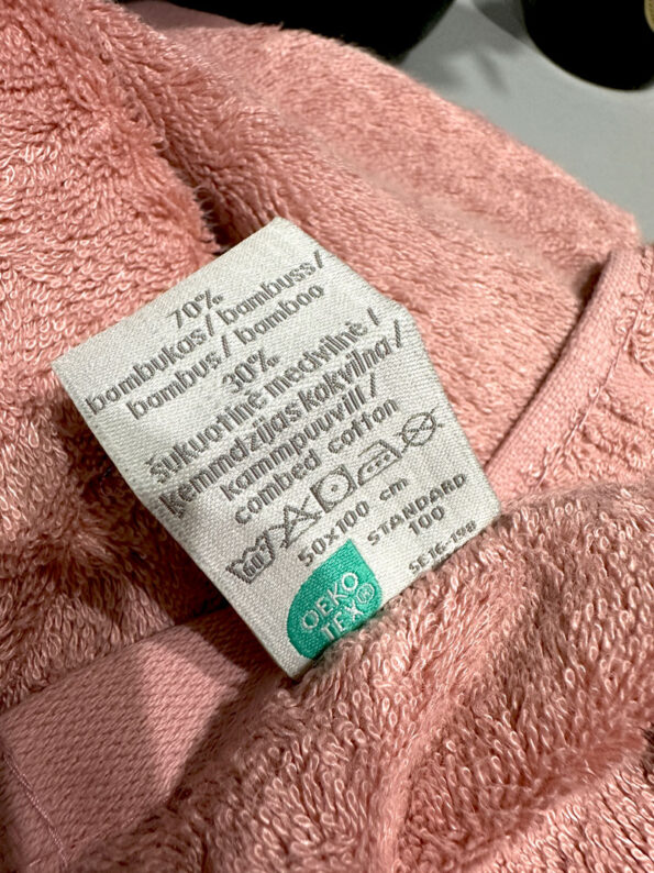 Froteerätik 70% bambus/30% puuvill Rose - Image 4