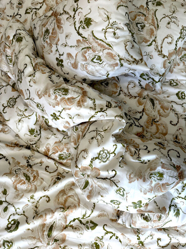 Padjapüür mako-satiin 40-1711 GreenPaisley - Image 2
