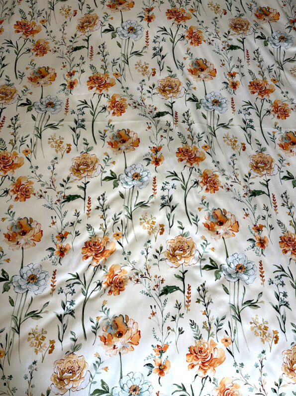 Voodilina mako-satiin 40-2311 OrangeField - Image 3