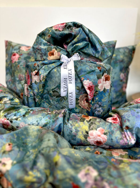 Voodipesukomplekt mako-satiin 40-0012 WatercolourRoses - Image 4