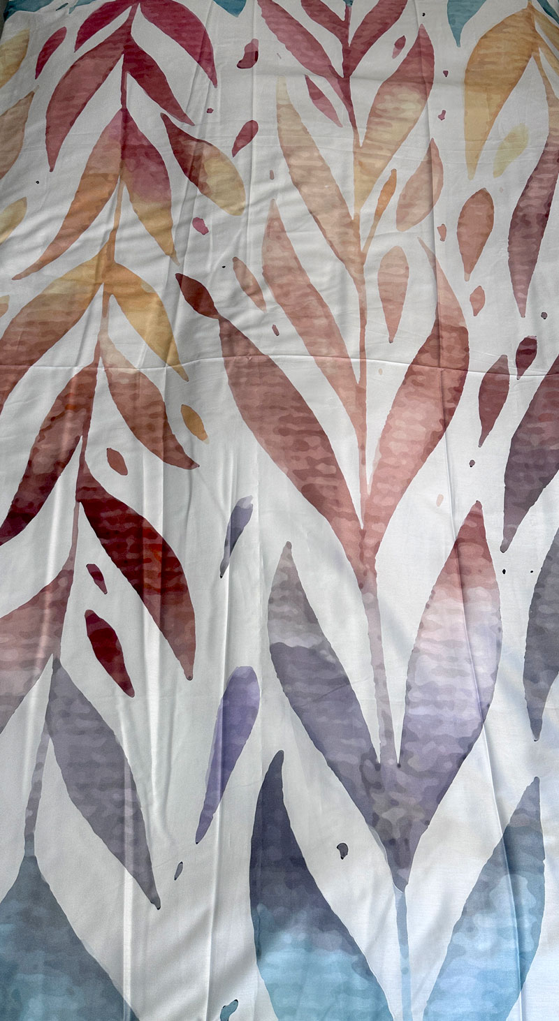 Voodilina puuvillasatiin 30-8122 Colourful - Image 3