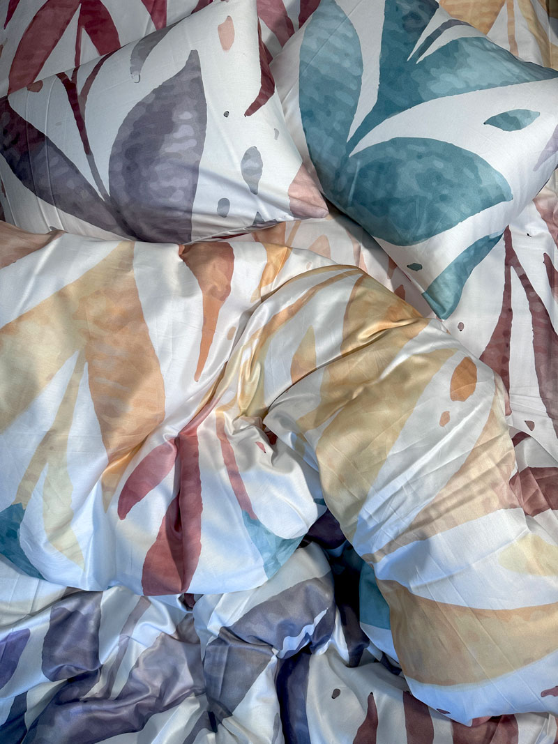 Voodilina puuvillasatiin 30-8122 Colourful - Image 2