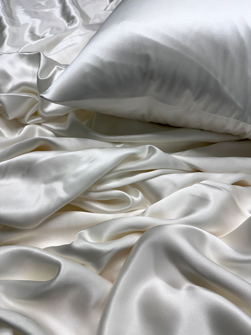 Tekikott 100% Mulberry siid Ivory - Image 2