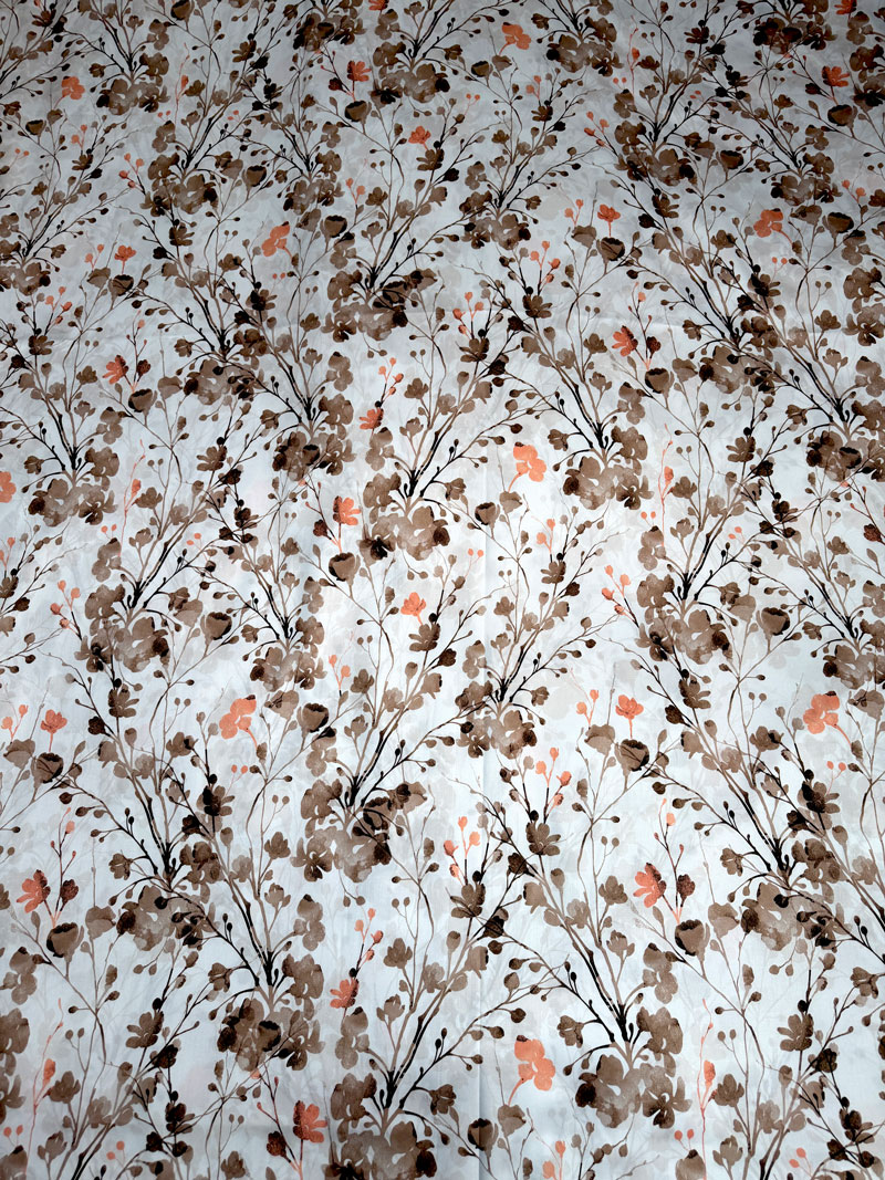 Padjapüür mako-satiin 40-9917 BrownBranches - Image 3