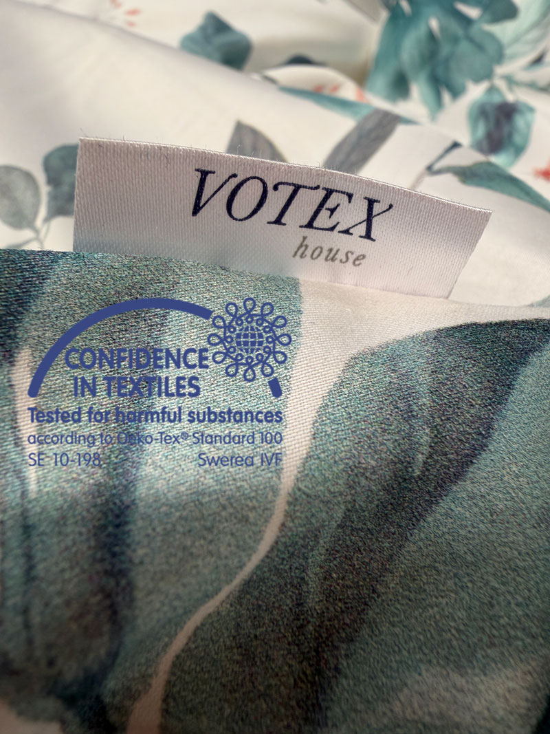 Voodilina mako-satiin 40-7666 TealGarden - Image 4