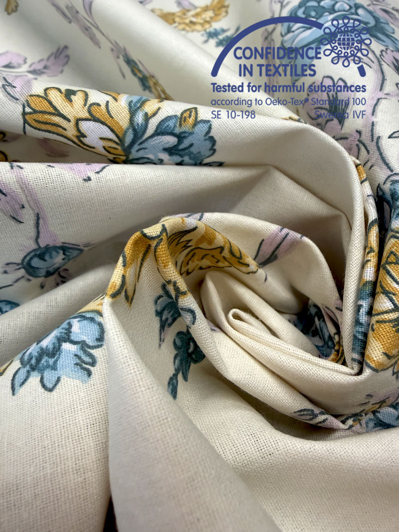 Voodilina 100% Puuvill 20-3312 BlueRoses - Image 4