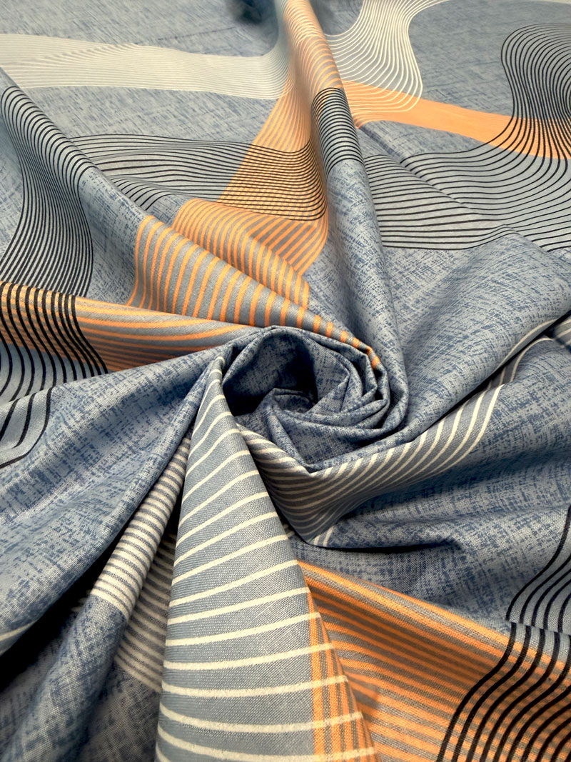 Voodilina 100% Puuvill 20-8885 Bluewave - Image 3