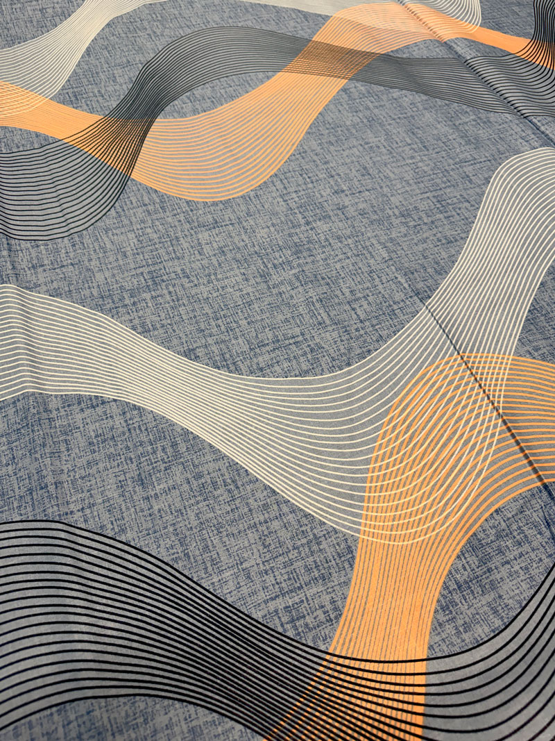 Voodilina 100% Puuvill 20-8885 Bluewave - Image 2