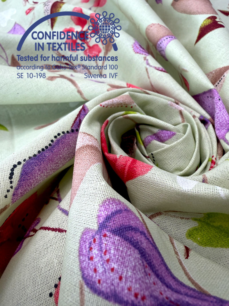 Tekikott 100% Puuvill 20-8854 GreenPoppy - Pilt 4