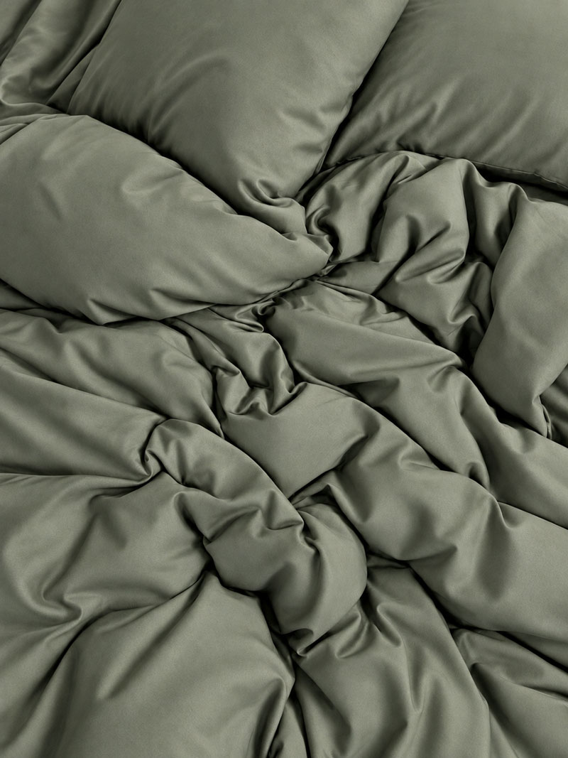 Padjapüür puuvillasatiin 30-0000 Khaki - Pilt 2